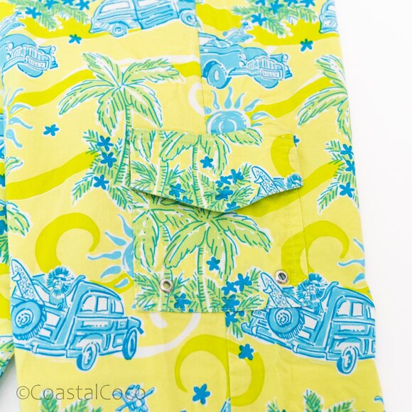Lilly Pulitzer Cruisin Cargo Pants 6 Vintage Y2K Capri Tropical Beach Rare Print - Picture 5 of 13